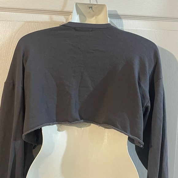 Papaya Dark Gray Graphic Cropped Top - Picture 4 of 4